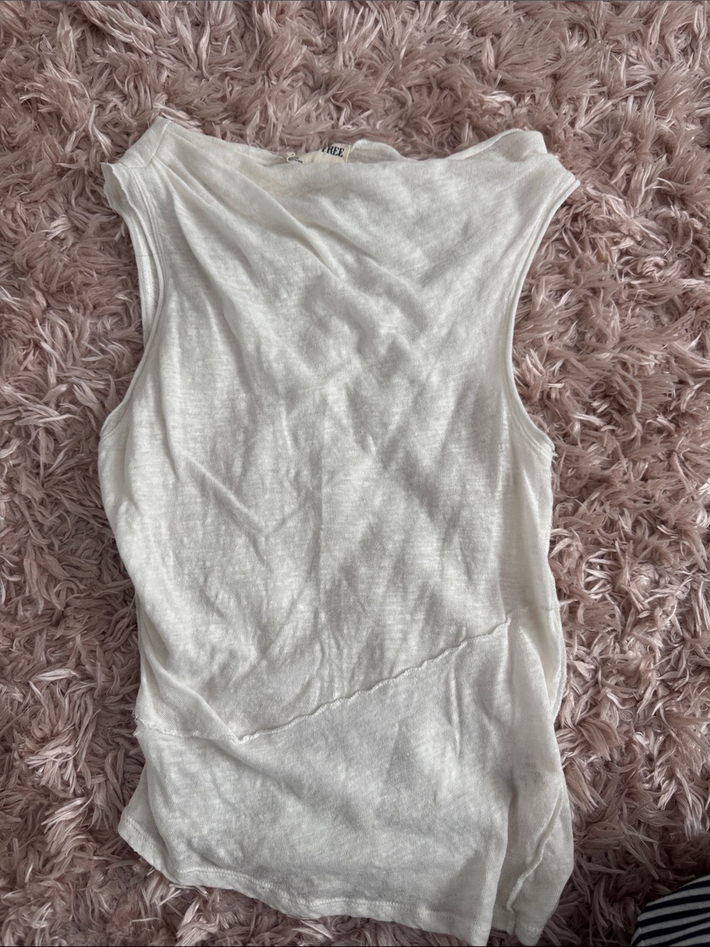 White Sleeveless Women's Tank Top
